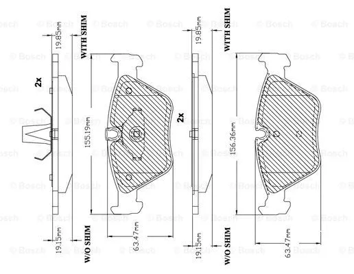 Brake Pad Set, disc brake (F 03B 150 112)