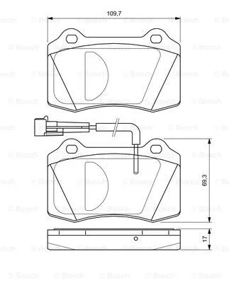 Brake Pad Set, disc brake (0 986 424 579)