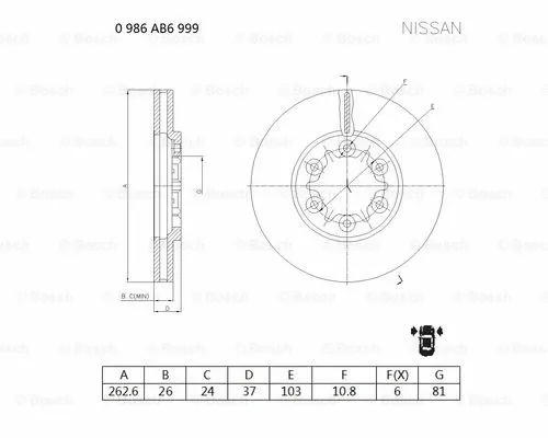 Brake Disc (0 986 AB6 999)