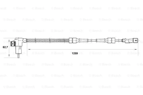 Sensor, wheel speed (0 265 006 208)