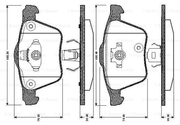 Brake Pad Set, disc brake (0 986 TB2 862)