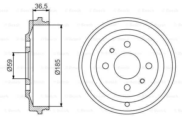 Brake Drum (0 986 477 161)