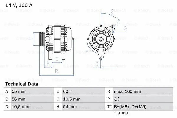 Alternator (0 986 043 960)