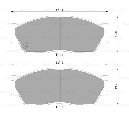 Brake Pad Set, disc brake (0 986 AB9 105)