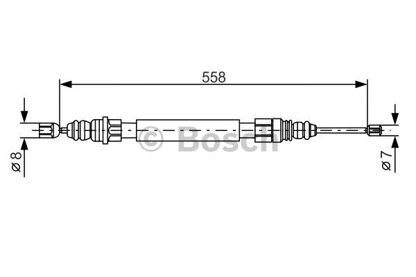 Cable Pull, parking brake (1 987 477 150)