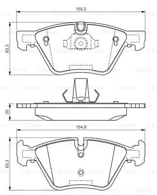 Brake Pad Set, disc brake (0 986 494 118)