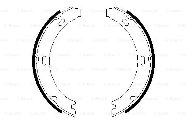 Brake Shoe Set, parking brake (0 986 487 647)