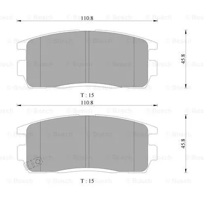 Brake Pad Set, disc brake (0 986 AB3 127)
