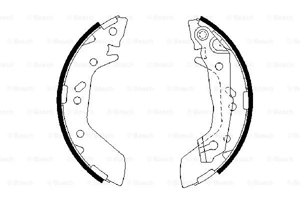 Brake Shoe Set (0 986 487 655)