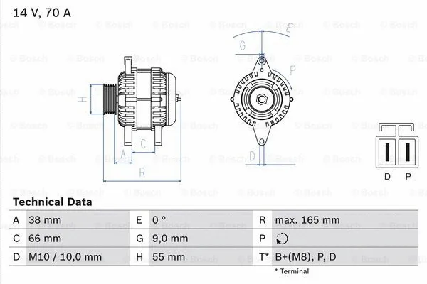 Alternator (0 986 045 551)