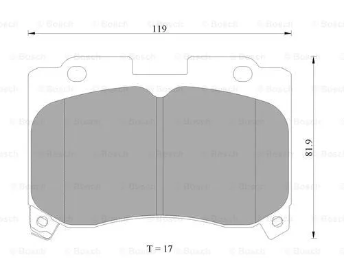 Brake Pad Set, disc brake (0 986 AB2 281)