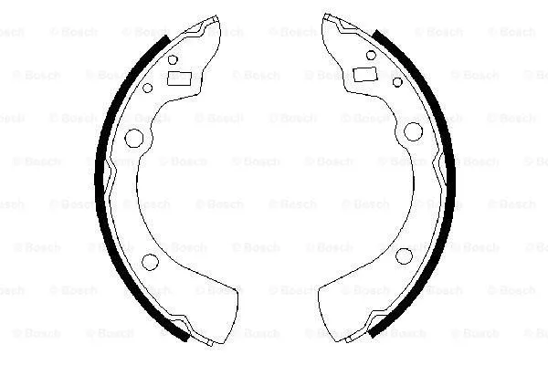 Brake Shoe Set (0 986 487 278)