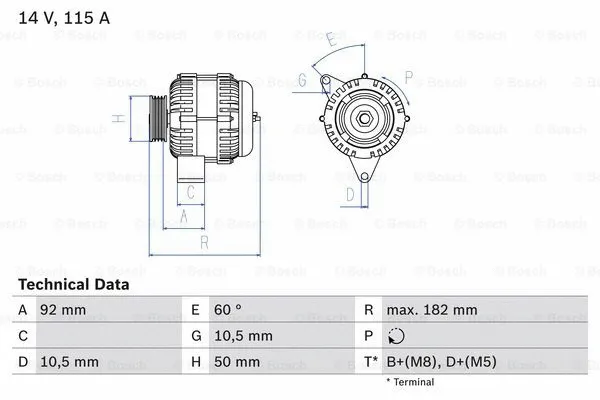 Alternator (0 986 037 990)