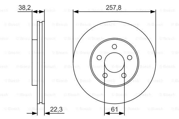 Brake Disc (0 986 479 R56)