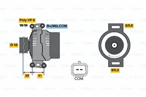Alternator (0 121 615 010)