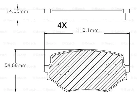 Brake Pad Set, disc brake (F 03B 150 043)