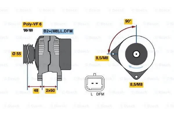 Alternator (0 124 525 082)