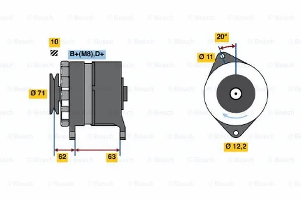 Alternator (0 120 469 666)