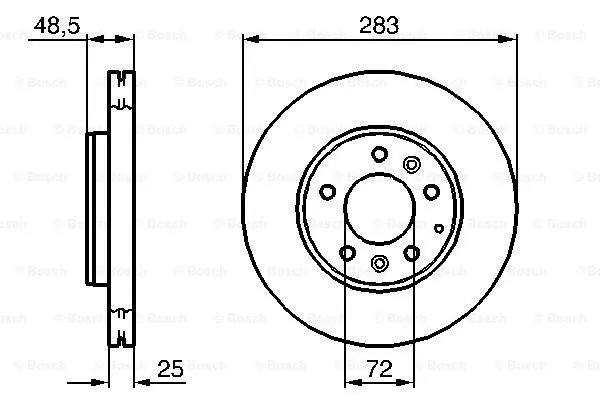 Brake Disc (0 986 479 132)