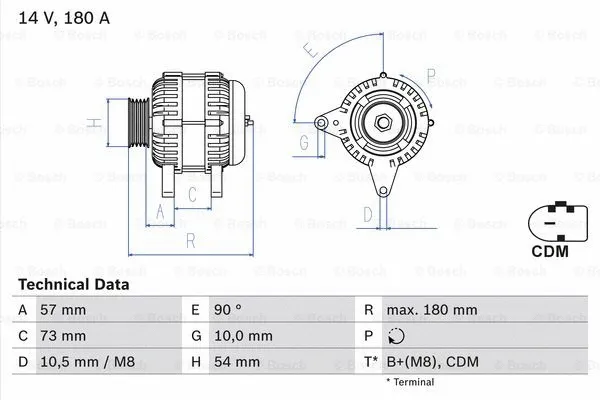 Alternator (0 986 082 200)