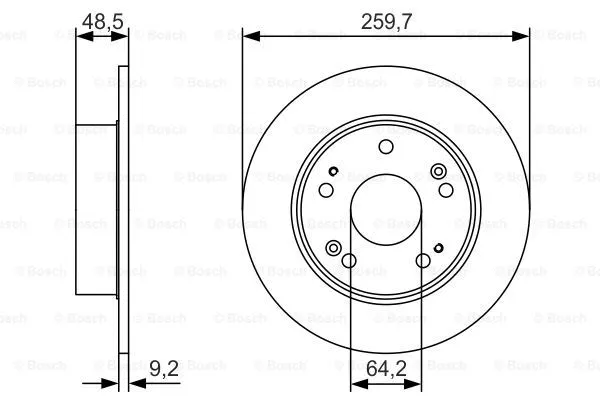 Brake Disc (0 986 479 T81)