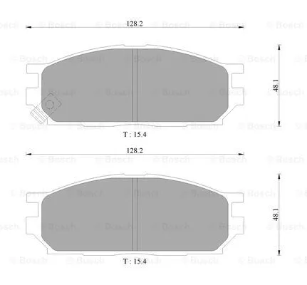 Brake Pad Set, disc brake (0 986 AB9 332)