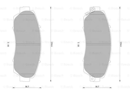 Brake Pad Set, disc brake (0 986 AB1 376)