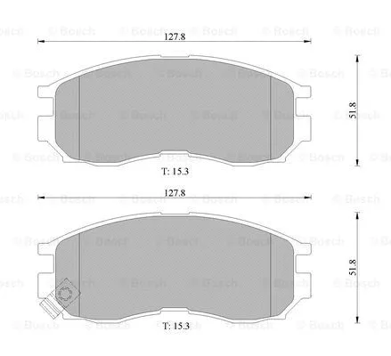 Brake Pad Set, disc brake (0 986 505 929)