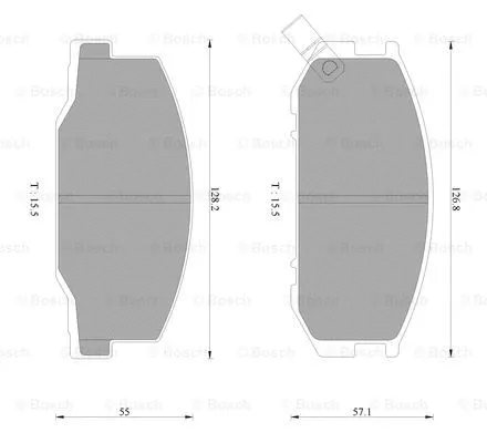 Brake Pad Set, disc brake (0 986 AB2 471)