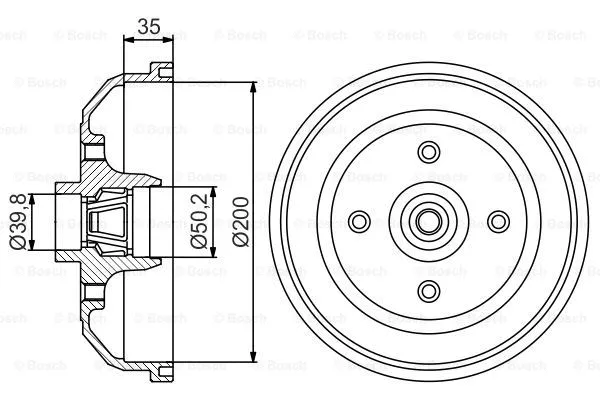 Brake Drum (0 986 477 256)