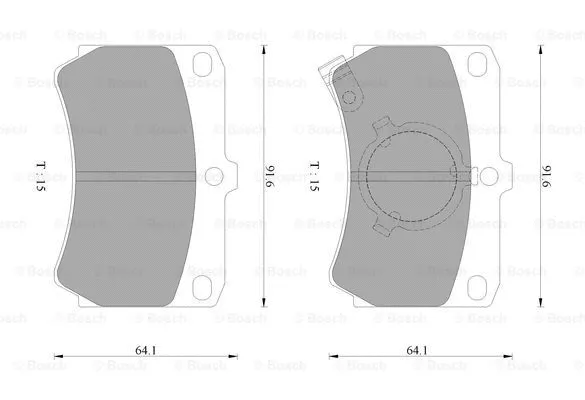 Brake Pad Set, disc brake (0 986 AB9 006)