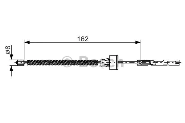 Cable Pull, parking brake (1 987 482 278)