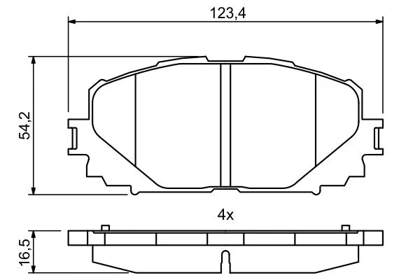 Brake Pad Set, disc brake (0 986 494 770)