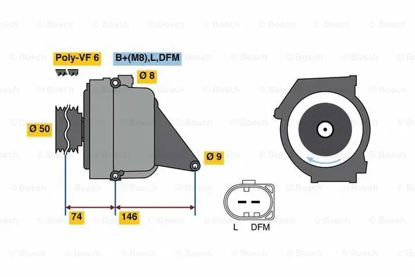 Alternator (0 122 0AA 3R0)