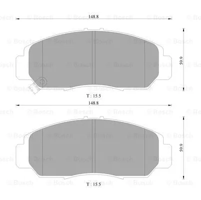 Brake Pad Set, disc brake (0 986 AB9 353)