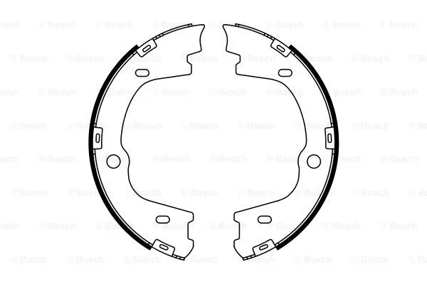 Brake Shoe Set, parking brake