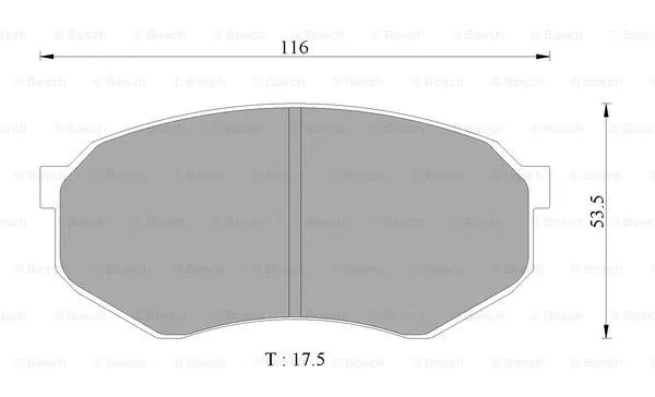 Brake Pad Set, disc brake (0 986 AB2 497)
