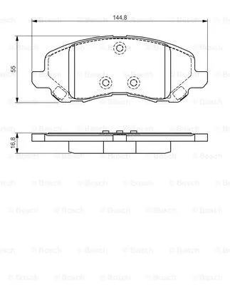Brake Pad Set, disc brake (0 986 495 170)