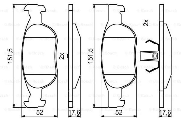Brake Pad Set, disc brake