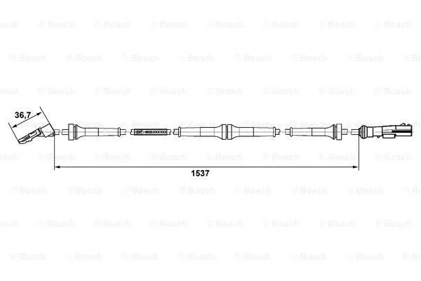 Sensor, wheel speed (0 265 007 938)