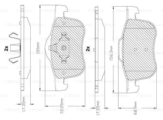 Brake Pad Set, disc brake (F 03B 150 290)