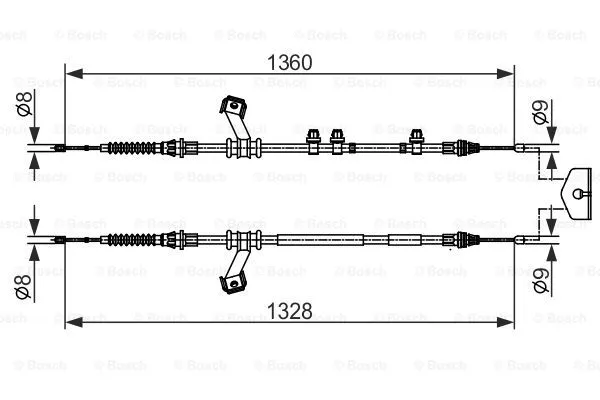 Cable Pull, parking brake (1 987 482 422)