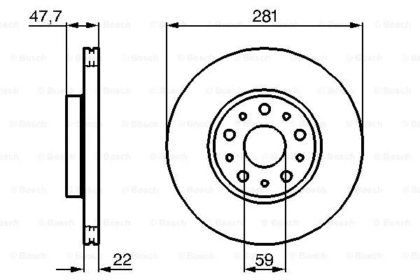Brake Disc (0 986 479 100)
