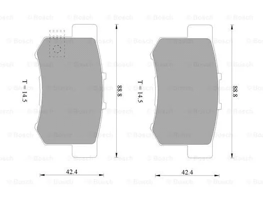 Brake Pad Set, disc brake (0 986 AB9 197)