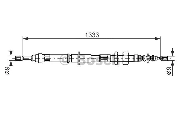 Cable Pull, parking brake (1 987 477 440)