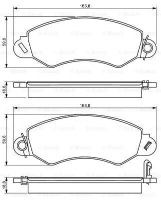 Brake Pad Set, disc brake (0 986 494 300)