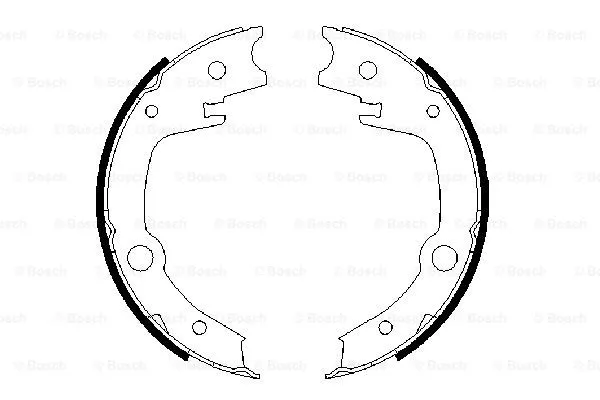 Brake Shoe Set, parking brake