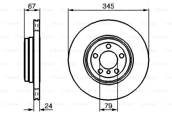 Brake Disc (0 986 479 005)
