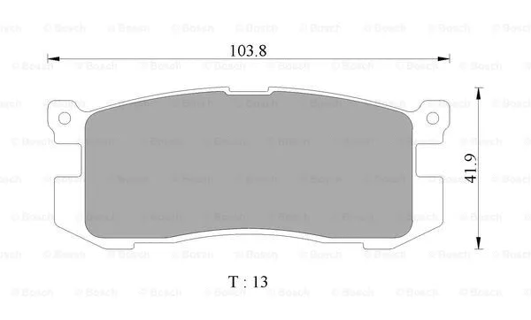 Brake Pad Set, disc brake (0 986 505 968)