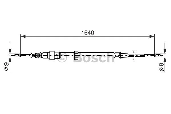 Cable Pull, parking brake (1 987 477 807)